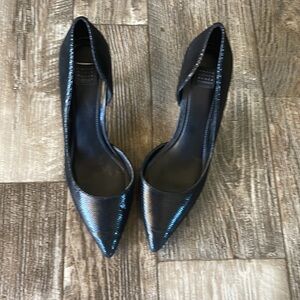 🌟White House Black Market 🌟Ella Foil Suede Heels, 8.5